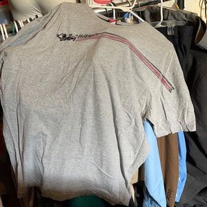 🌼HILFINGER/RED Grey T SHIRT 90%Cotton/10%Poly XL